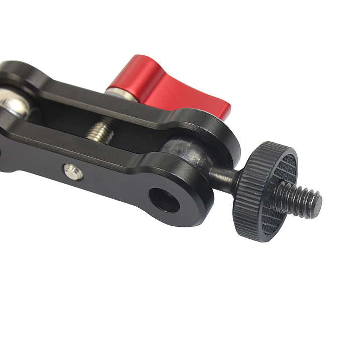 For DJI OSMO 360 GoPro13 BGNING SLR Camera Magic Arm Mount Adapter 1/4 Screw to Sport Camera Bracket 360 Degree Rotation Universal Metal for Photography Equipment
