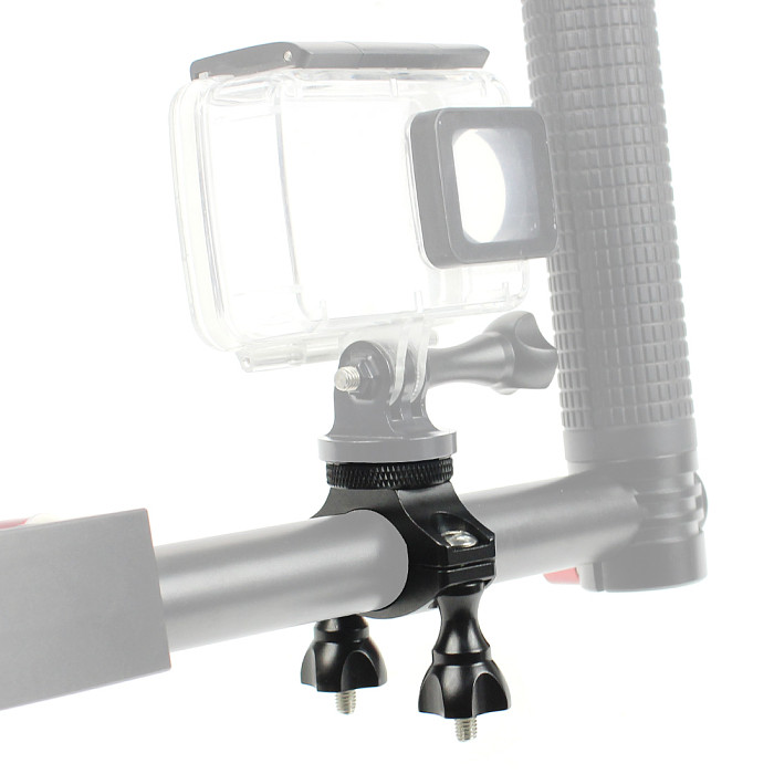 FEICHAO Bike Motorcycle Handlebar Clamp Bicycle Camera Mount Holder for DJI OSMO 360 GoPro Hero13 9 8 7 6 5 Insta360 ONE X