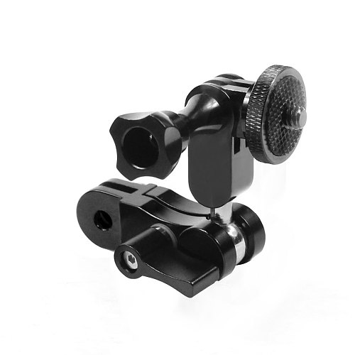FEICHAO Magic Arm 360 Degree Rotating Helmet Adapter Mount /5D2 Screw Wrench Lock with Screw 1/4 Adapter for Sports Camera Accessories
