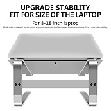 XT-XINTE Universal Aluminum Storage Adjustable Cooling Heighten Bracket Stand Holder For Computer Laptop ipad