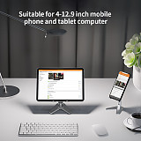 XT-XINTE Universal Aluminum Foldable Adjustable Tablet Stand Desktop Bracket Stabilizer For Ipad Phone