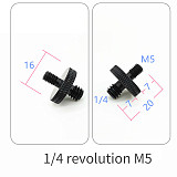 BGNing 5/8  Female to Female 5/8  Inch 1/4  3/8  to M5 M6 Male to Male Thread Screw Mount Adapter Nut for DSLR Tripod Plate MIC Holder