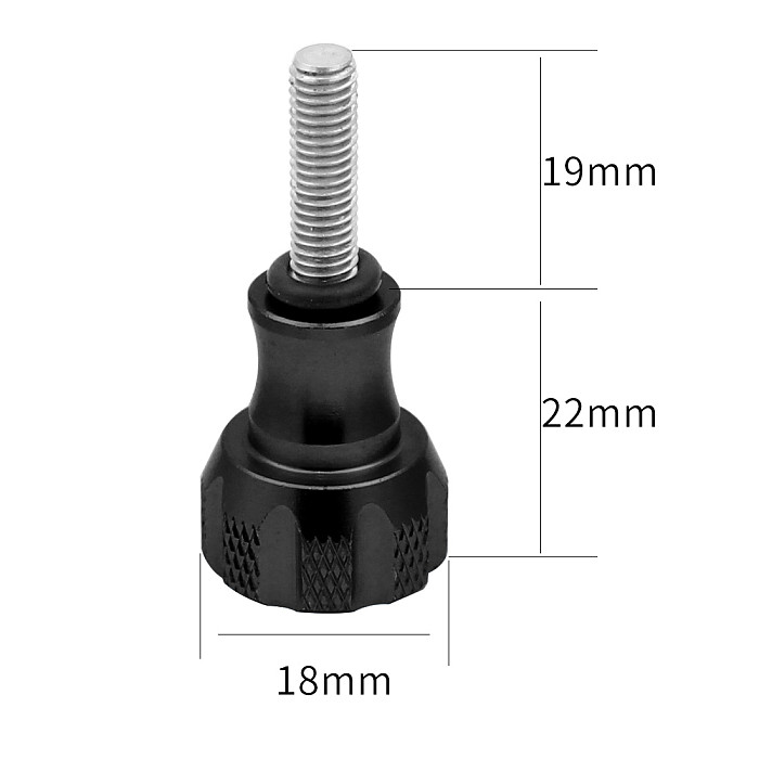 BGNing Aluminum Alloy Tripod Mount Adapter Knob Bolt Nut Long/Short Thumb Screw for Gopro 9 8 7 6 5 Yi 4K Sj7 Sj8 Action Camera