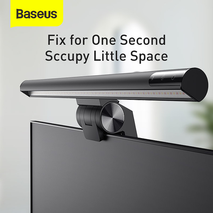 Baseus New Universal LED Desk Lamp USB Computer Monitor Screen Light Bar Home Office Clamp