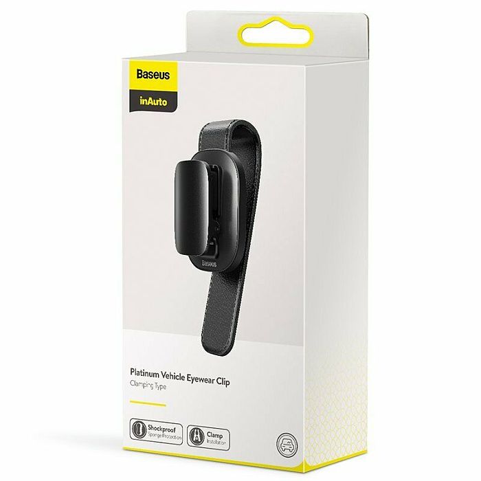 Baseus New Portable Car Eyeglass Holder Sunglasses Storage Cilp Magic Stick Hook Interior Organizer