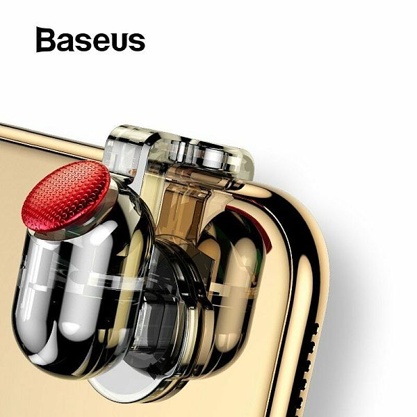 Baseus 1pcs New Portable Phone Gamepad Aim Button Trigger Game Handle Marksman Controller for PUBG