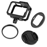 BGNing Aluminum Case for GoPro Hero 9 Black Camera Metal Cage Protective Shell Housing Frame Form-Fitted w/ Cold Shoe 52mm Filter Mount