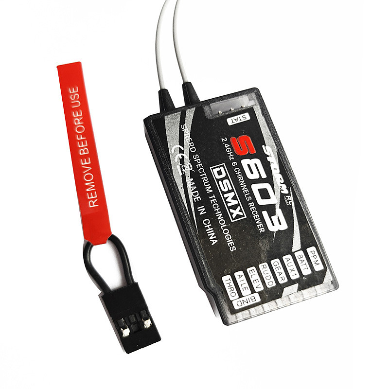 FSFLY S603 6CH 2.4G Receiver COMPATIBLE With DX6i JR DX7 PPM Quadcopter for RC DIY FPV Drone Helicopters Quardcopters RC Airplane DSMX