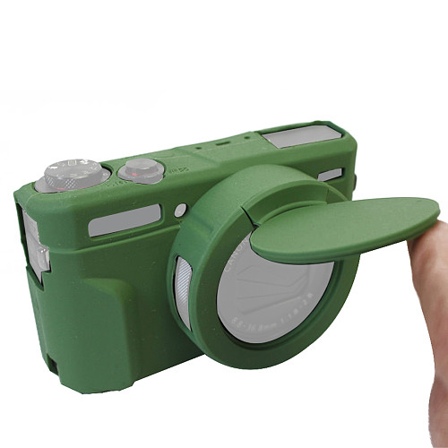 BGNing Soft Silicone Case for Canon G7XIII G7X3 G7X Mark 3 Rubber Protective Cover Body Bag Camera Skin with Lens Cap Protector