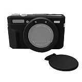 BGNing Soft Silicone Case for Canon G7XIII G7X3 G7X Mark 3 Rubber Protective Cover Body Bag Camera Skin with Lens Cap Protector