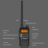 Baofeng BF-860 Radio Long Range Walkie Talkie 2-Way 400-520MHZ Portable FM Outdoor High Power Intercom