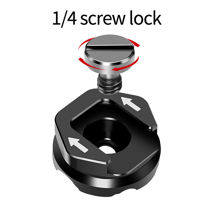 FEICHAO Cold Shoe Adapter Cage Round Wire Protection Clip Fixator Cable Clamp for SLR Camera with 1/4 inch Screw Cage Wire Clip