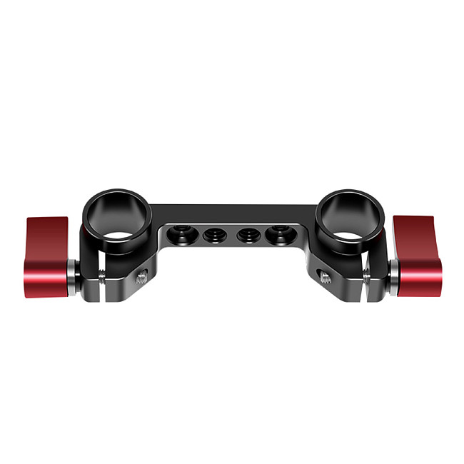 FEICHAO Aluminum Camera Rod Clamp Standard 15mm Dual Railblock Clamp For DSLR Camera Shoulder Rig 15mm Rail Rod Support System