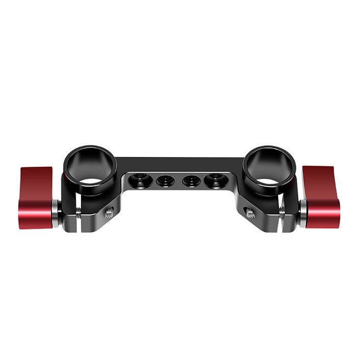 FEICHAO Aluminum Camera Rod Clamp Standard 15mm Dual Railblock Clamp For DSLR Camera Shoulder Rig 15mm Rail Rod Support System
