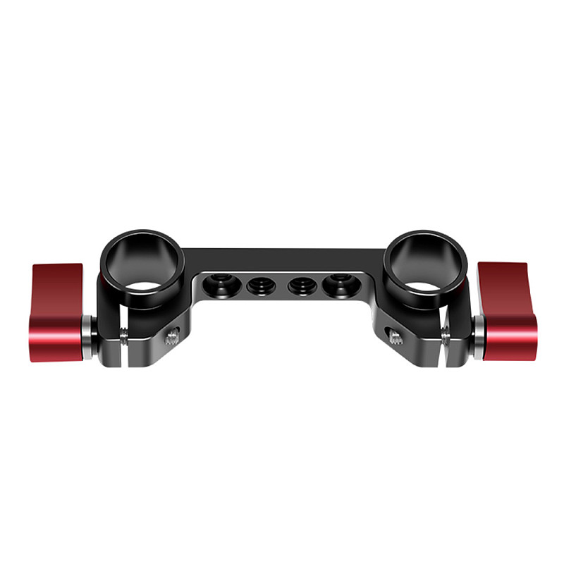 FEICHAO Aluminum Camera Rod Clamp Standard 15mm Dual Railblock Clamp For DSLR Camera Shoulder Rig 15mm Rail Rod Support System