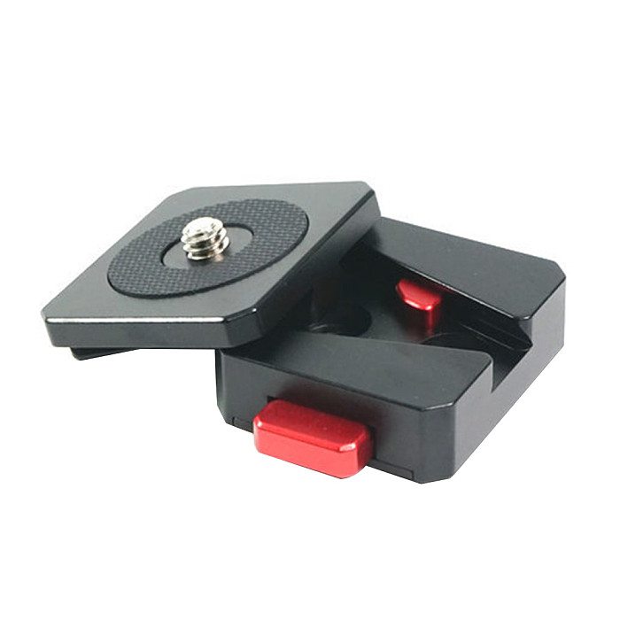 FEICAHO  Multifunction Aluminum Alloy Camera V Mount Battery Plate Fixation Quick Release Plate with 1/4 Screw for DSLR Camera