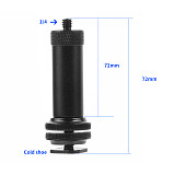 FEICAHO Aluminum Alloy 1/4 Inch Screw Cold Shoe Tripod Mount to LED Flash Hot Shoe Screw Adapter for DSLR Camera Photo Studio