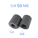 BGNING 1/4 Female to M4 M5 M6 M8 Female Adapter Screw for Camera Tripod Gimbal Conversion Nut