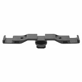 FEICHAO Dual Cold Shoe Mount Extension Bar Aluminum Alloy Flash Bracket with 1/4  Thread Hole for DSLR Camera Light Microphone