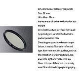 FEICHAO CPL Filter Camera Lens 37mm 52mm 58mm Circular Polarized Optical Glass Filter for SLR Cameras for Smartphone