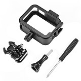 BGNING Camera Aluminum Alloy Rabbit Cage for Gopro8 Protective Frame Housing Shell with Base for Go Pro Hero 8
