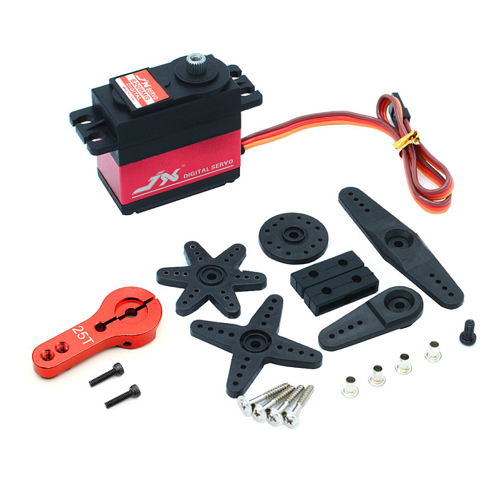 JX Servo PDI-HV5932MG 30KG  High Torque Metal Tooth Digital Servo + 25T Steering Gear Arm for Drone RC Car RC Boat Robort