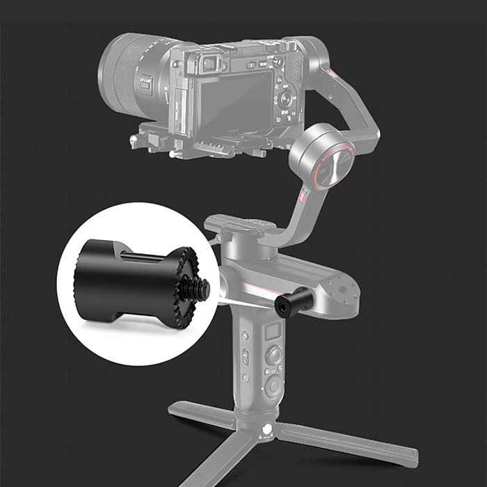 FEICAHO 1/4 Adapter Mount Aluminum Alloy Connector Extending Converter with ARRI Rosette for OSMO Mobile Gimbal Accessories