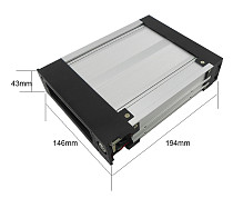 XT-XINTE Aluminum Shell 3.5-Inch Internal Hard Disk Drive HDD Enclosure Extraction Box SATA Enclosure Hot Swap Hard Disk Box