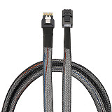 XT-XINTE  MINI SAS 38P SFF-8654 to SFF-8643 12Gbps Server Hard Drive HDD Data Transmission Cable 50cm