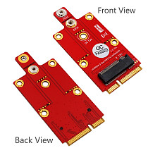 XT-XINTE M.2 Key B to Mini PCI-E mPCIe Adapter Card for 3G / 4G / 5G Module Supports 3042/3052 Type M2 Key B Card Dimension