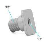 FEICHAO 1Pcs 1/4 3/8 Male to Female Thread Screw Mount Adapter Tripod Plate Screw Mount for Camera Flash Tripod Light Stand Converter
