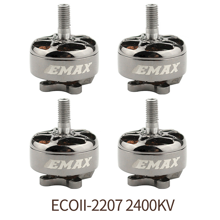 EMAX 1/4pcs ECOII-2207 2400KV/1700KV/1900KV 4S 5S 6S  4mm Brushless Motor for DIY Drone FPV Racing Drone