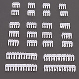 XT-XINTE 25Pcs/Set PP Cable Comb/Clamp/Clip/Organizer/Dresser for 3mm-3.4mm PC Power Cables Wiring 6/8/24 Pin Computer Cable Manager