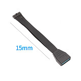 XT-XINTE 15CM USB 3.0 20Pin 19Pin Male to Female Motherboard Cable Adapter Computer Cable Connector