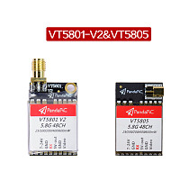 PandaRC VT5801 V2 VT5805 FPV Video Transmitter 5.8G 48CH 25/100/200/400/600mW Switchable OSD Adjustable SMA MMCX VTX for DIY FPV RC Racing Drone