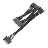 XT-XINTE SATA 15Pin Male to Female Power Extension Cable HDD SSD Power Supply Splitter Cable SATA Power Cable for DIY PC Sever