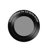 1PC FEICHAO 35mm 180 Degree Fisheye/15X Macro Lens Optical Glass Fish Eye Lens for OSMO Action Camera Lens Filter Accessories