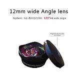 XT-XINTE Phone Lens Professional HD Aspherical 120 Degree Wide Angle Len 12mm Phone Camera Lens M17 Lens Adapter for Smartphone