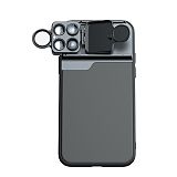 XT-XINTE 5 in 1 Phone Case Camera Lens Combo For Phone 11/11 Pro / 11 Pro MAX Fish Eye Wide Angle Macro Phone Fisheye Lens