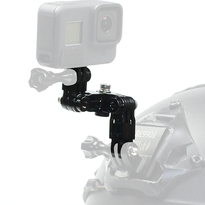 FEICHAO Aluminum Alloy Multi-directional Metal Adjusting Arm Sports Camera Accessories Compatible for Gopro13/7/8/GoPro max/GitUp/AEE/SONY/AKASO EK7000 4K/insta360 ONE R