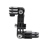 FEICHAO Aluminum Alloy Multi-directional Metal Adjusting Arm Sports Camera Accessories Compatible for Gopro7/8/GoPro max/GitUp/AEE/SONY/AKASO EK7000 4K/insta360 ONE R