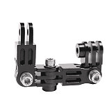FEICHAO Aluminum Alloy Multi-directional Metal Adjusting Arm Sports Camera Accessories Compatible for Gopro7/8/GoPro max/GitUp/AEE/SONY/AKASO EK7000 4K/insta360 ONE R
