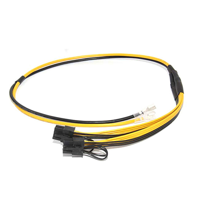 XT-XINTE 5Pcs PCI-E PCI Express 6Pin to Dual 2-Port 8Pin 6+2 Pin Adapter GPU Video Card Power Cable Module Wire 16AWG Splitter Miner