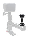 FEICHAO Cold Shoe Bullet Mount Arm 1 inch ball head Adapter for Sony /Fuji /GoPro series/DJI OSMO/insta360 ONE R and other sports cameras Diving Housing 