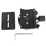 FEICHAO Panoramic Tripod Head Quick Release Plate w/ Node Index Rotator Adjustable Hole Blind Spot Shooting Mount Adapter Dslr Cameras