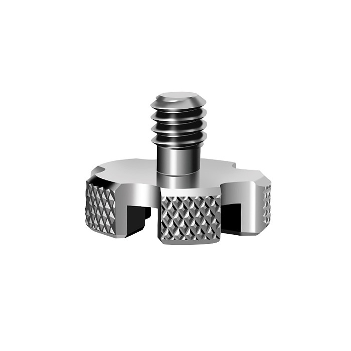 BGNing Universal Stainless 1/4  Adapter Screw for Gimbal to DSLR Cameras w/ Top Slotted 3mm Quick Release Locking Mounting Screw