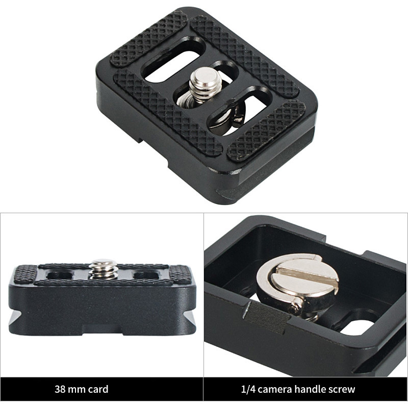 BGNing Mini Camera Durable Universal Professional Non Slip Aluminum Quick Release Plate Tripod Clamp Accessories For Sirui TYC10