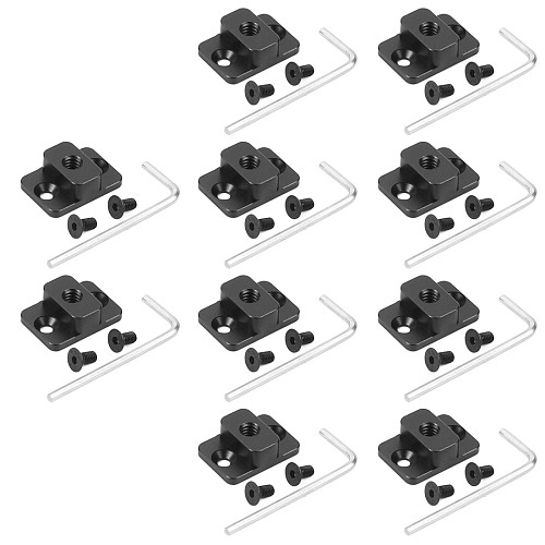 BGNing 10x DSLR Camera Video Monitor Mount Plate Bracket for Dji Ronin S Stabilizer M4 to 1/4  Screw Adapter Extend Port Base