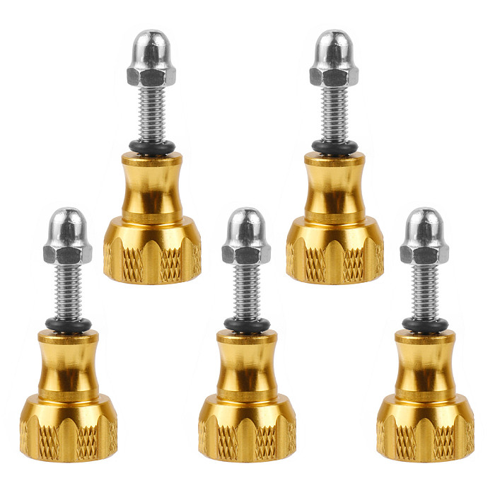 BGNing 5PCS/10PCS CNC Colorful Long Short Mini Mount Adapter Screw Nut for Gopro Hero 9 Max 8 7 6 5 4 Session Yi SJcam Eken Action Cameras