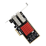 DIEWU TXA027 Intel350 Chip PCIe 2.1 X 4 Gigabit Dual-port Fiber Server Network Card 10/100/1000Mbps with 2 X 1G SFP Port